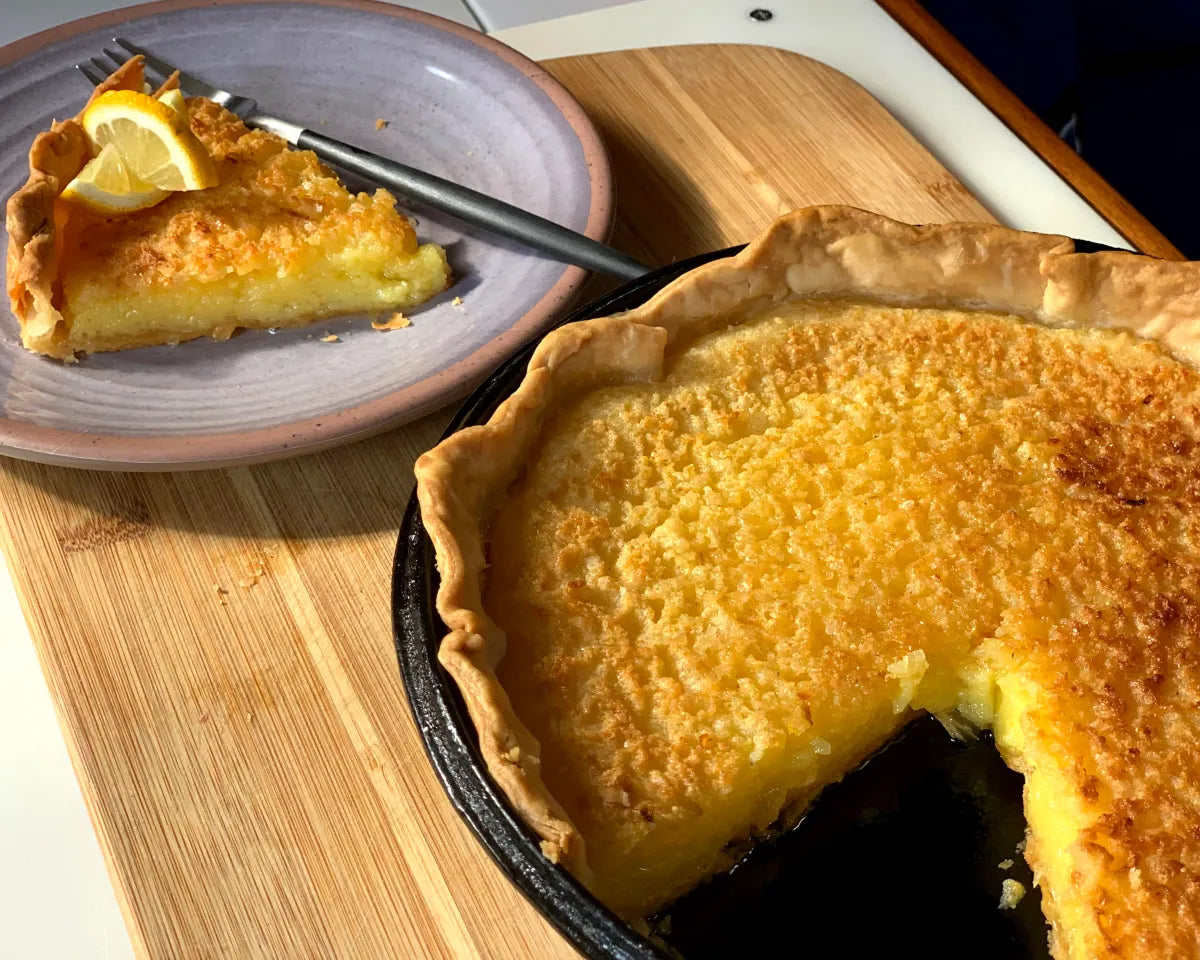 Smokey Mountain Lemon Chess Pie