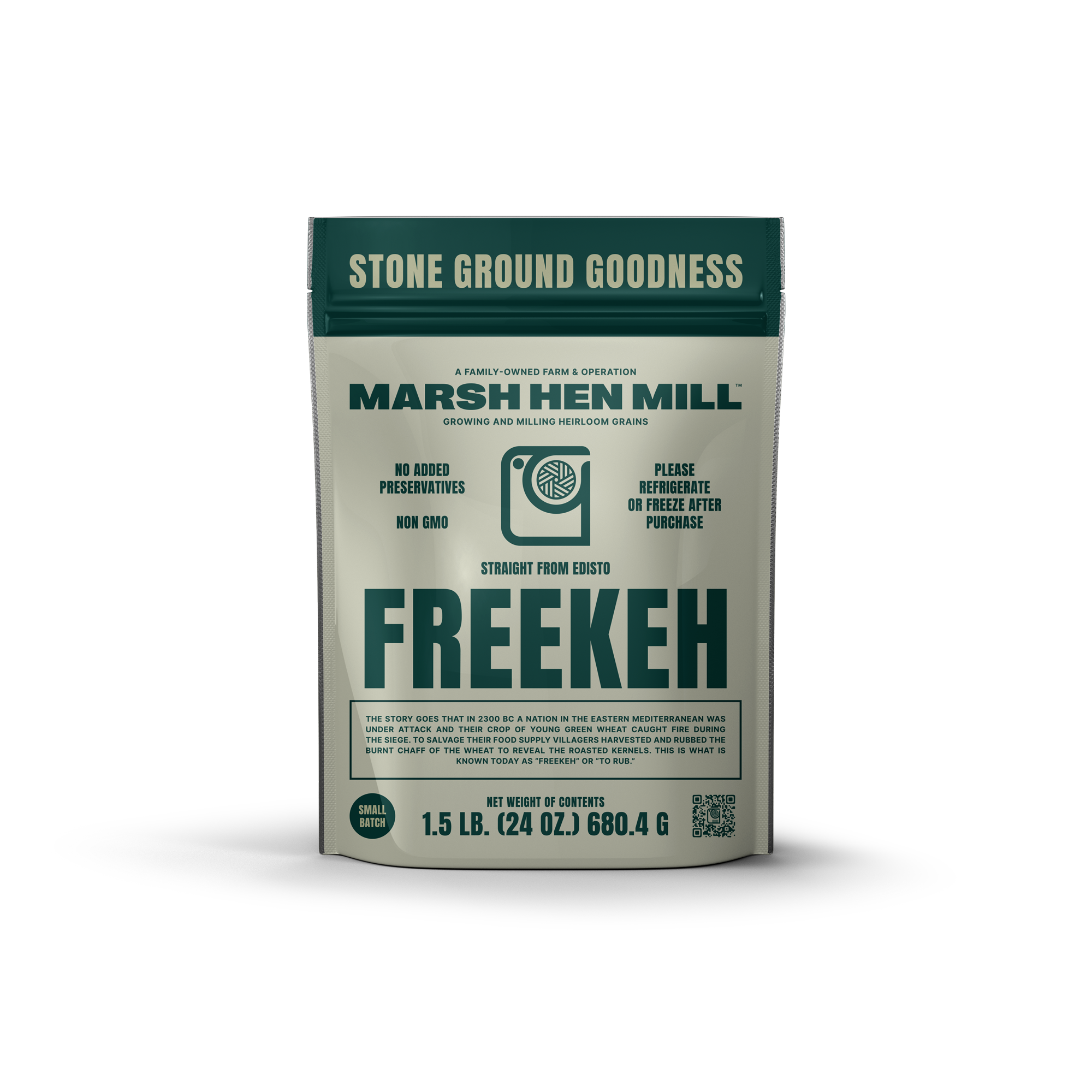 Marsh Hen Mill Stone Ground Freekeh 24 oz