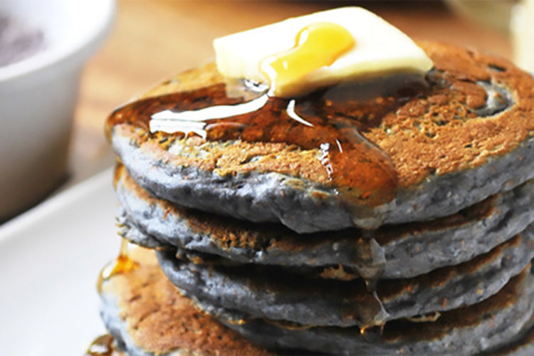 Sea Island Blue Cornmeal Pancakes
