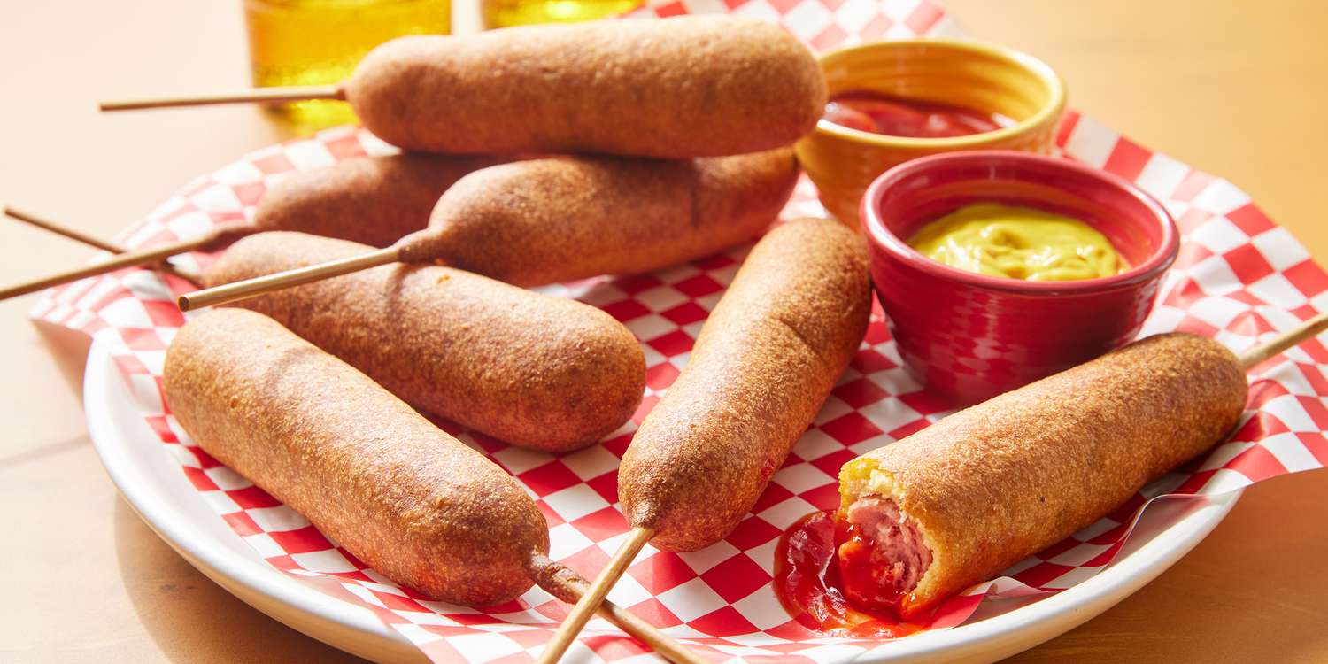 Blue Cornmeal Corndogs