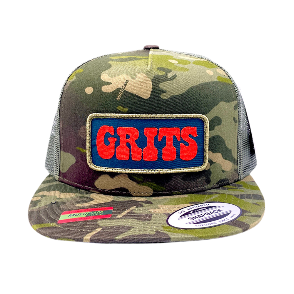 Hat 10 Camo Snapback GRITS patch