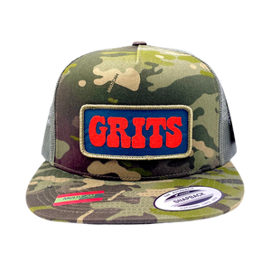 Hat 10 Camo Snapback GRITS patch