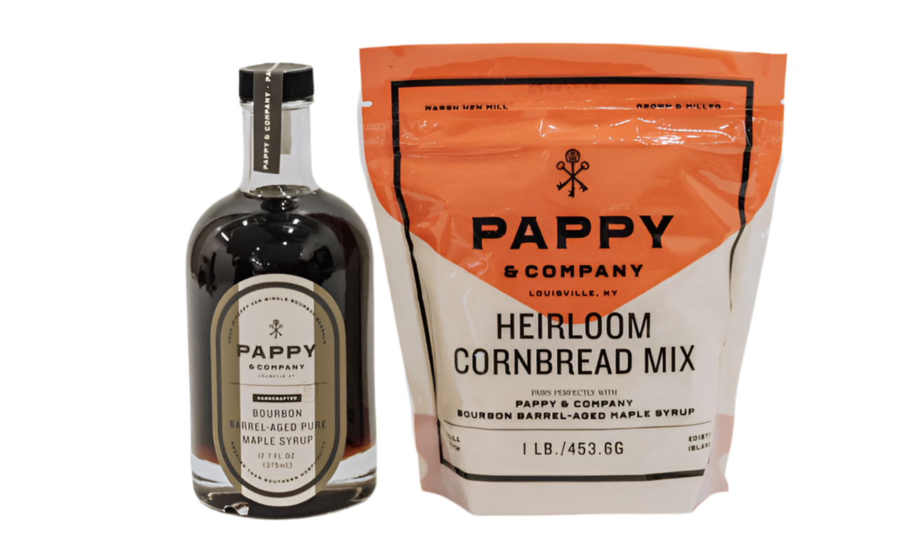 Pappy cornmeal mix and syrup bundle