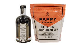 Pappy cornmeal mix and syrup bundle