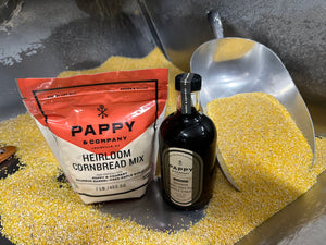 Pappy cornmeal mix and syrup bundle