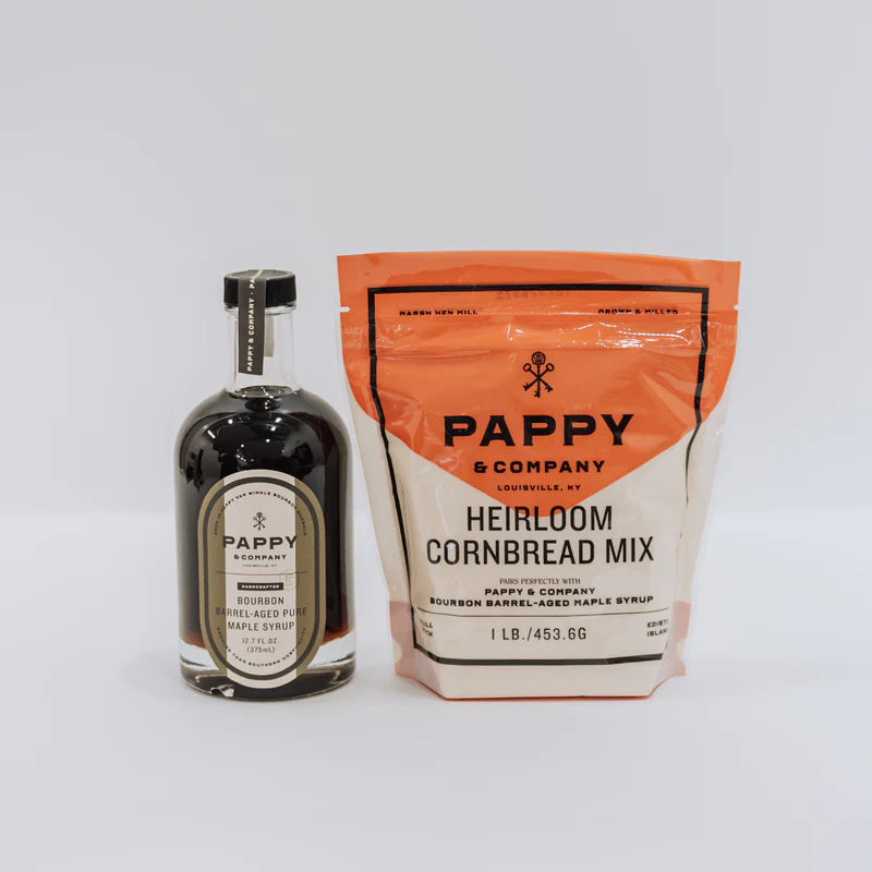 Pappy cornmeal mix and syrup bundle