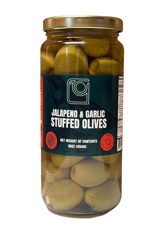 Jalapeno & Garlic Stuffed Olives 16 oz