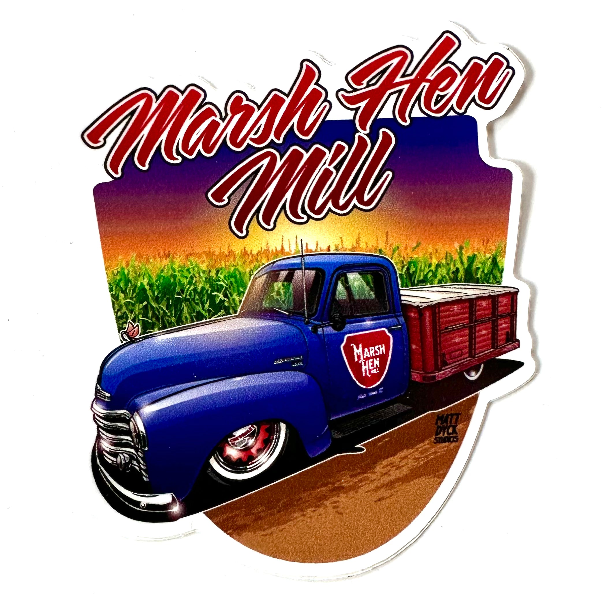 Marsh Hen Mill Truck Decal