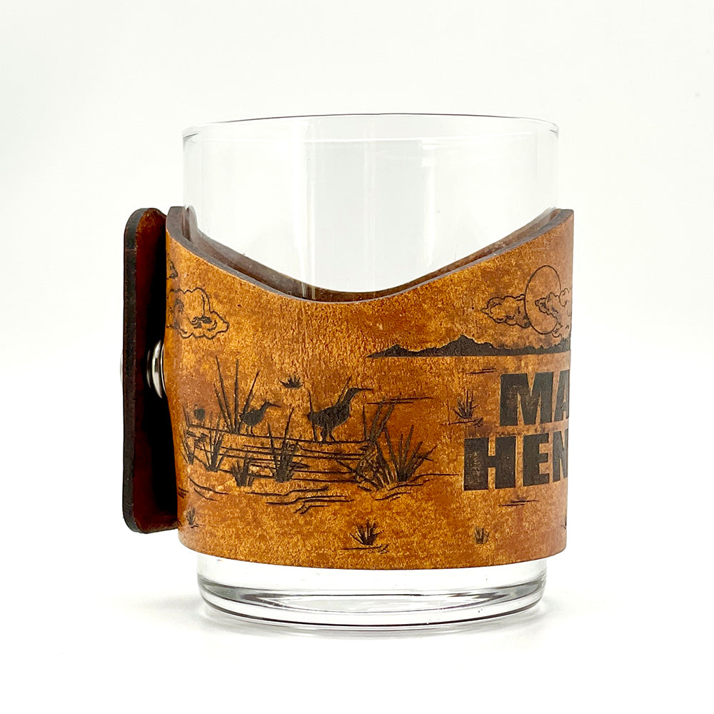 Marsh Hill Mill Rocks Glass with Leather Band
