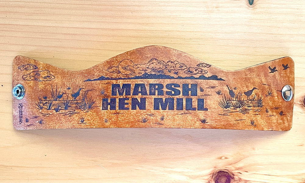Marsh Hill Mill Rocks Glass with Leather Band