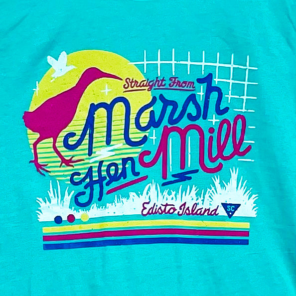 MHM Teal 80's throwback T